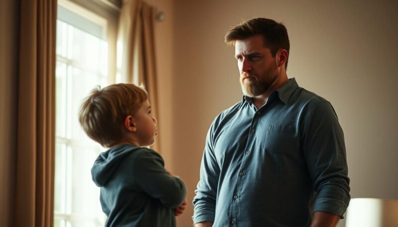 Otac postavlja granice detetu Otac postavlja granice detetu